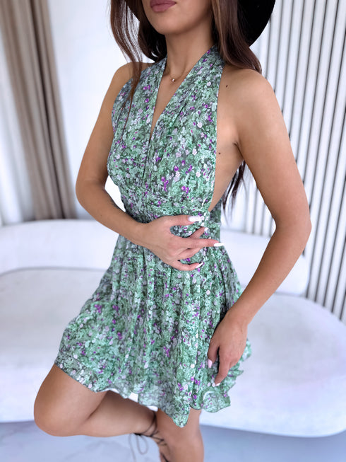 "COSMOPOLITAN" floral dress - green